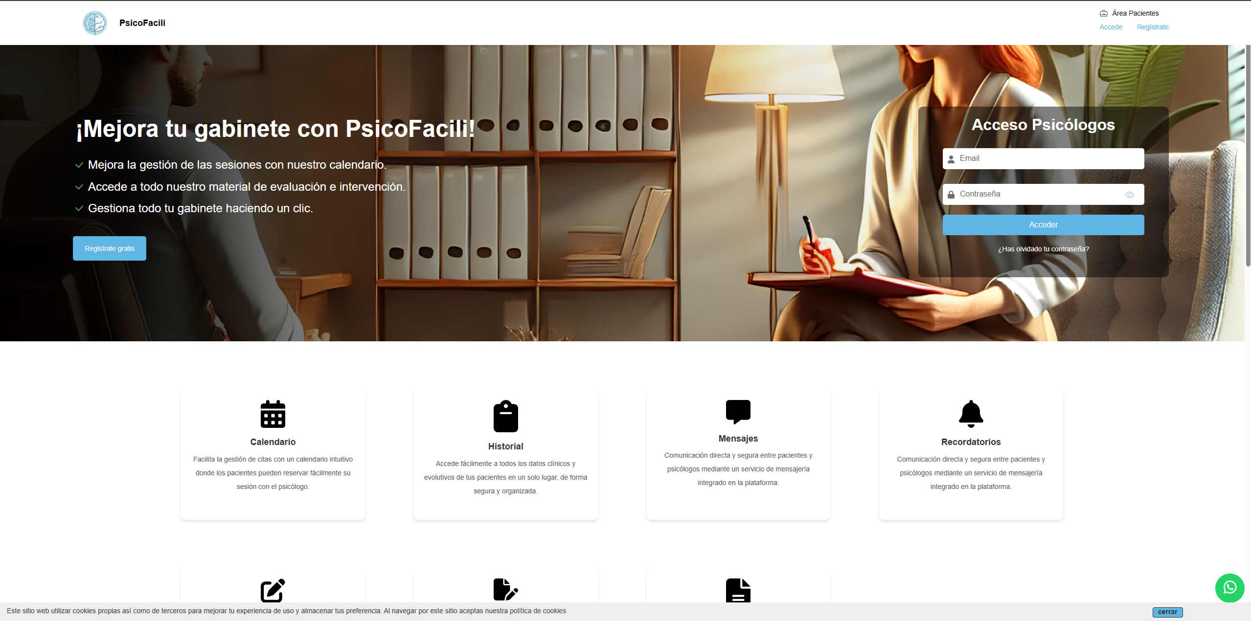 Portal para psicólogos